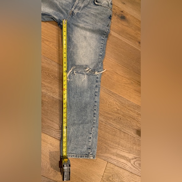 Free People- We The Free | Wide Leg Distressed Light Wash Jeans | Sz 30 Trending - Picture 9 of 10